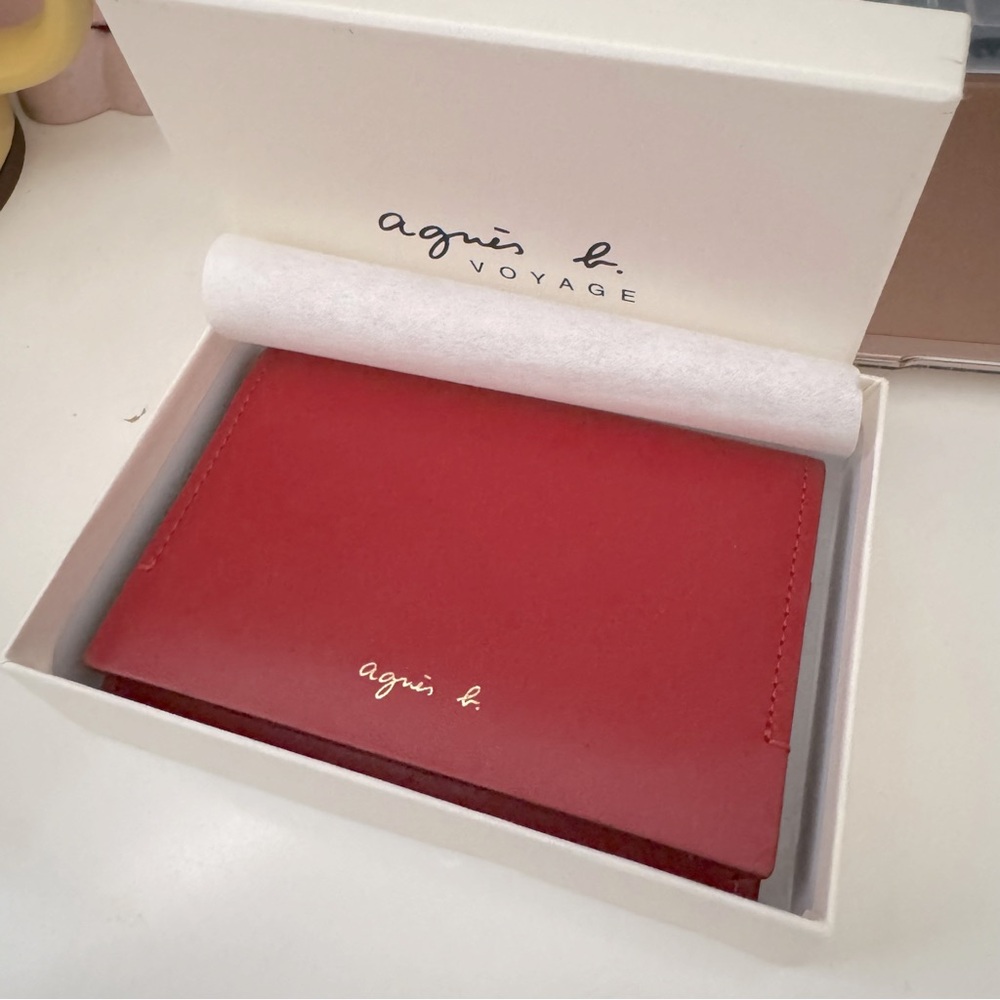 Agnès b. Card Holder Red color (NEW!)